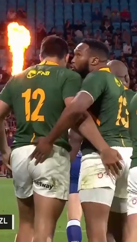 One of the coldest passes 🥶 you will see from the Springboks 🇿🇦 Who ...
