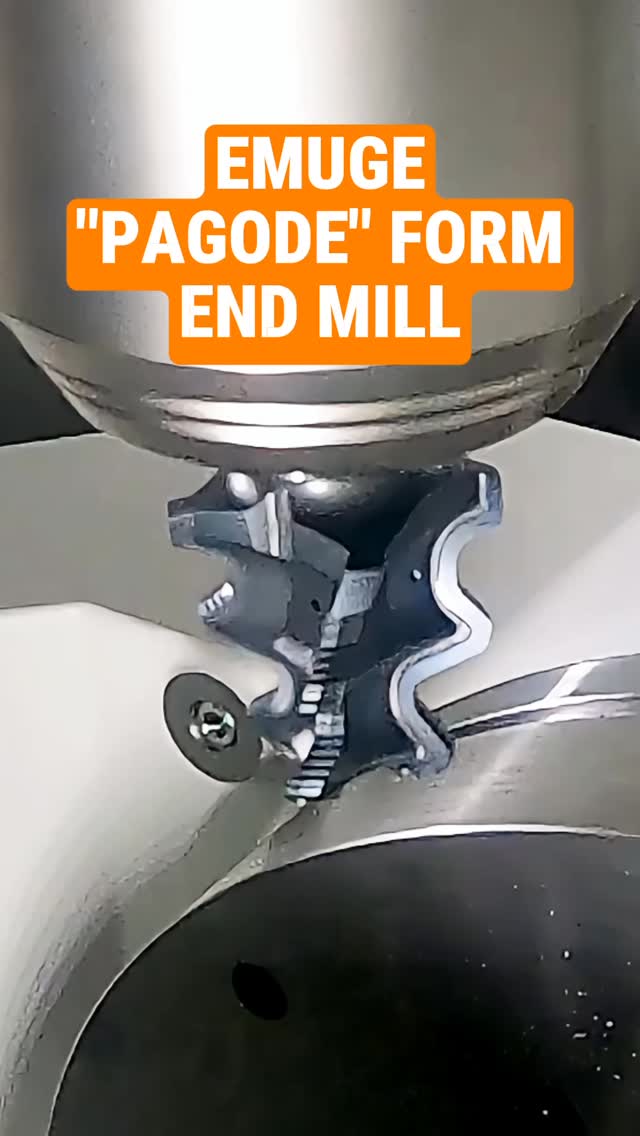 Finishing with an Emuge Pagode Form End Mill Milling cutters with pine ...