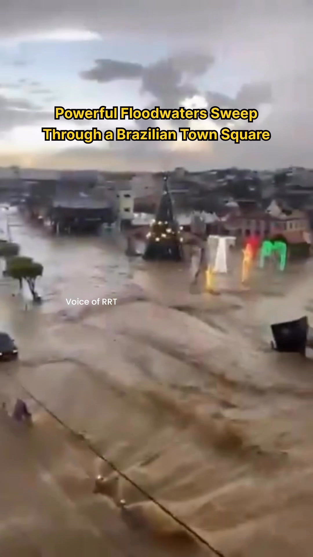 A destructive supercell storm slammed Cianorte, Paraná, Brazil