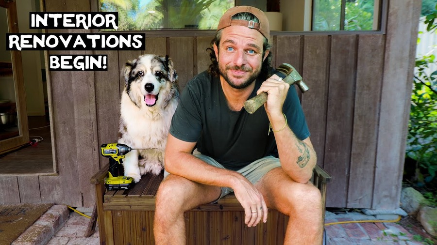 Picture of Interior renovations begin on my off grid cabin! | Max & Occy | Facebook