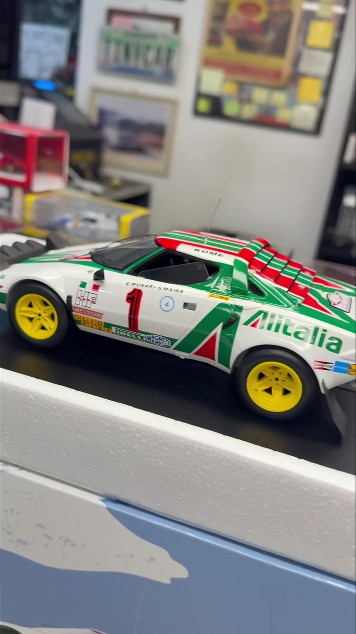 ミニカー Spark A112 Monte Carlo rally 1977 Lancia Stratos HF Alitalia Winner Rally Monte Carlo 1977 Spark