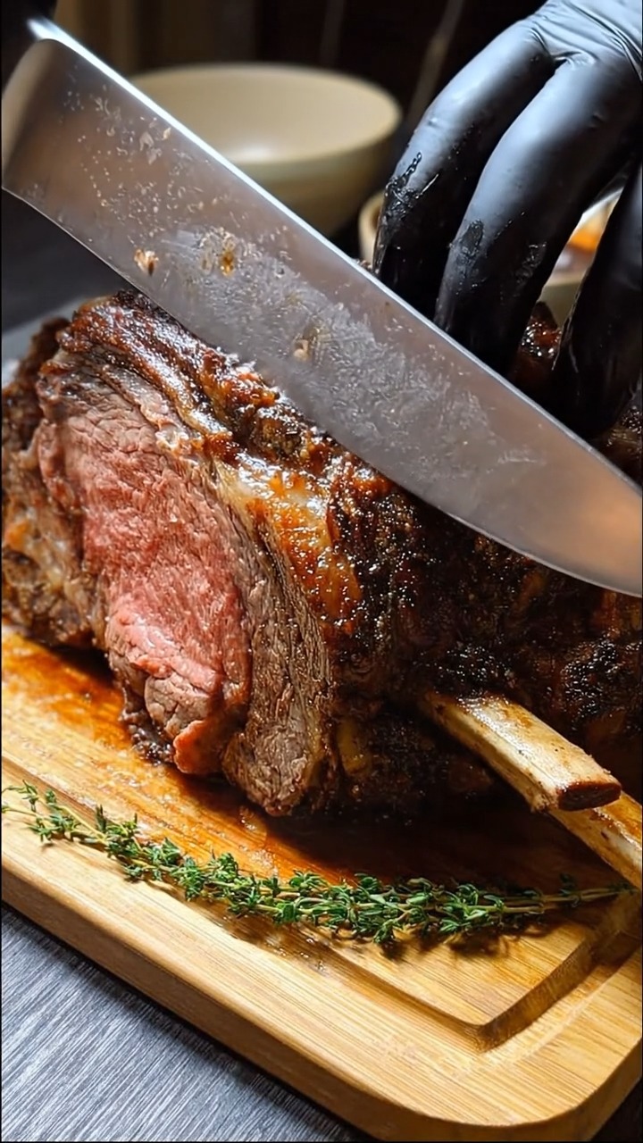 Prime Rib Au Jus Ingredients: 1 prime rib roast (about 6 lb), bones ...