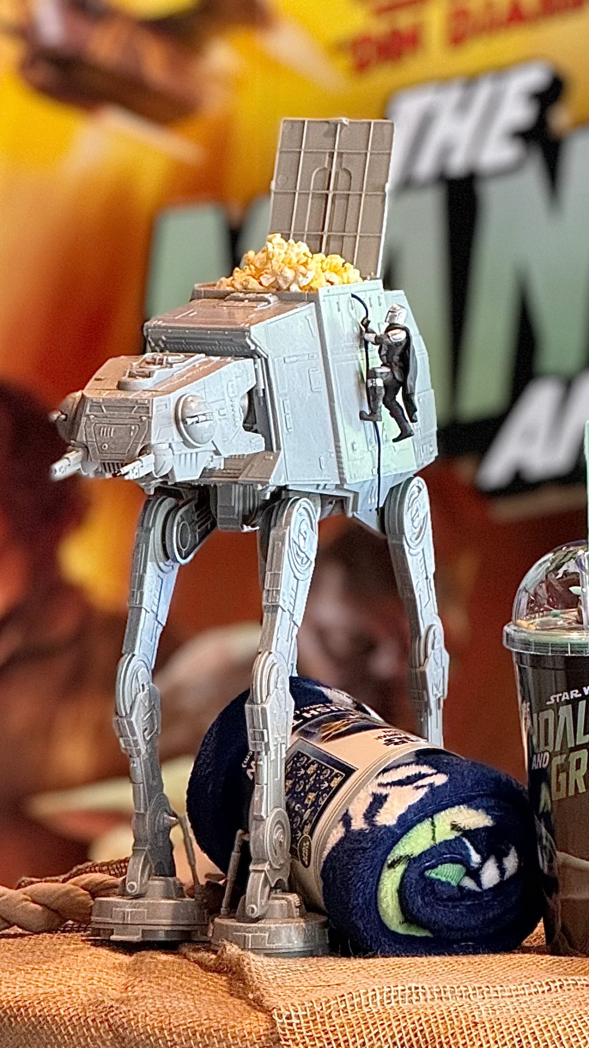 This is the way… to carry your popcorn. ?️? The AT-AT popcorn 