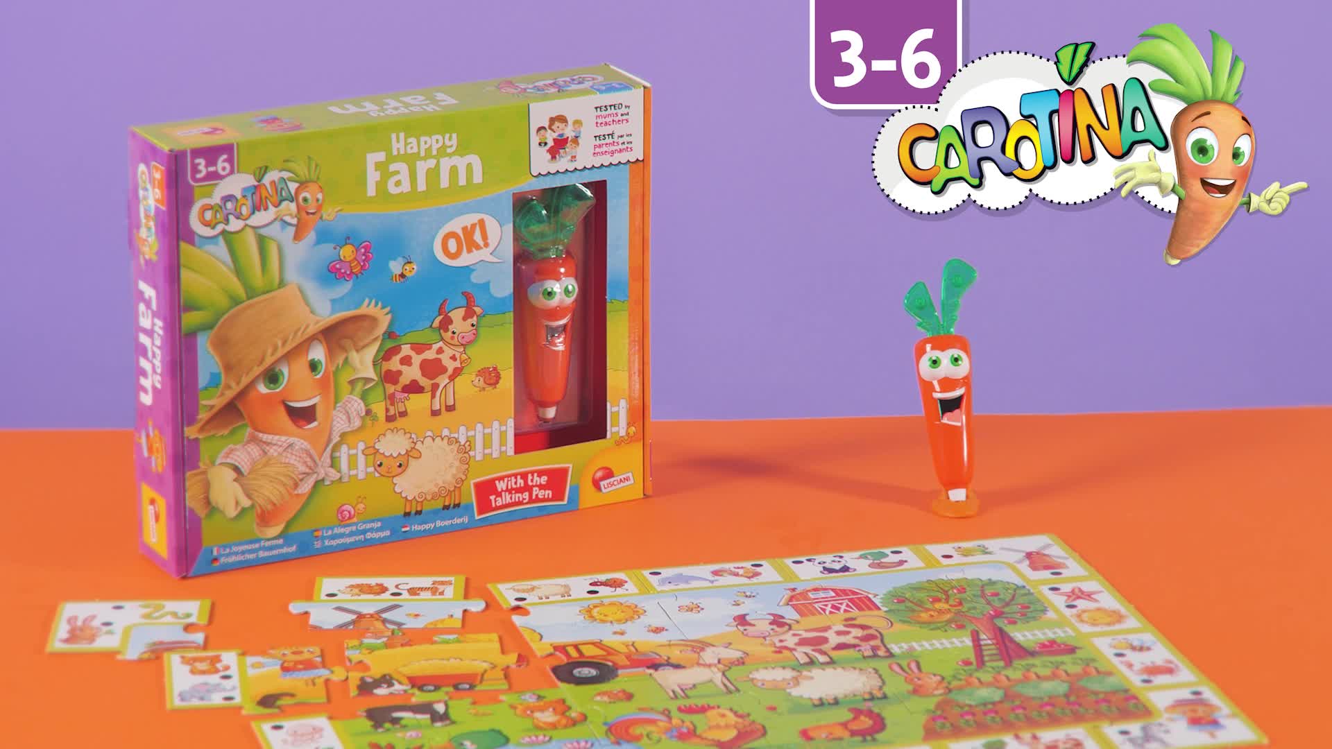 Je Lis, J'Écris et Je Joue - La Ferme - Jeu éducatif - CAROTINA BABY - Apprentissage de la lecture et de l'écriture
