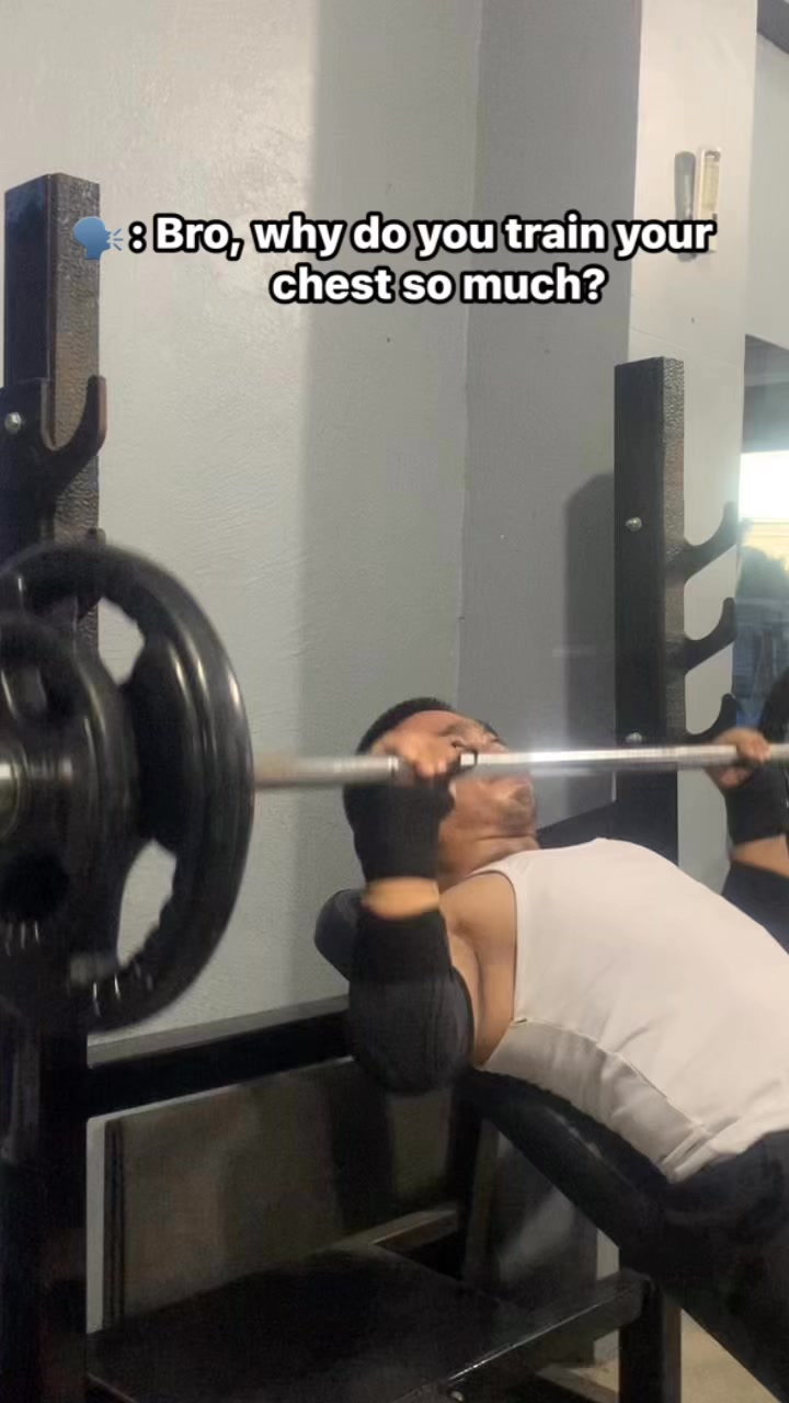 Bro, why do you train your chest so much? #fypシ゚ #memes #gym #fitness # ...
