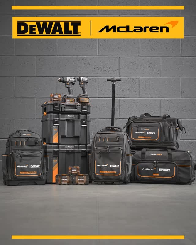 Gücünü detaylarda gösteren tasarım: DEWALT x McLaren çantalar