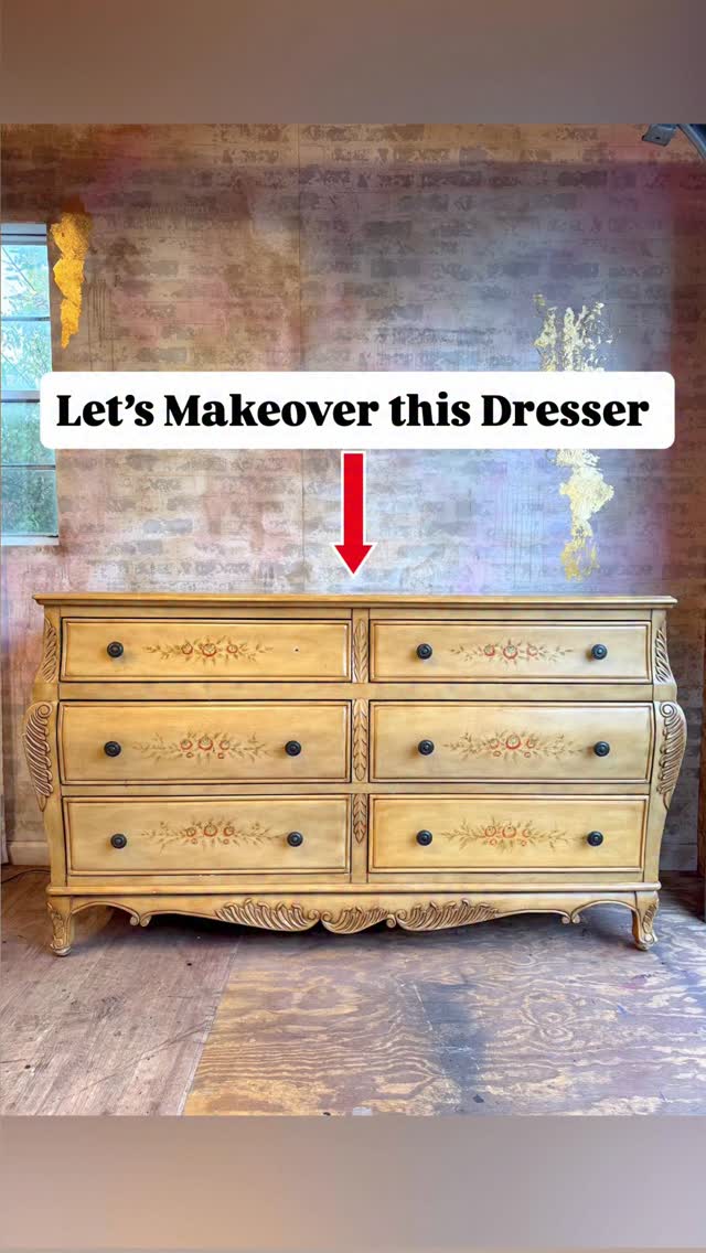 diy gold dresser Transforming Old with a Bold Color TopPlus