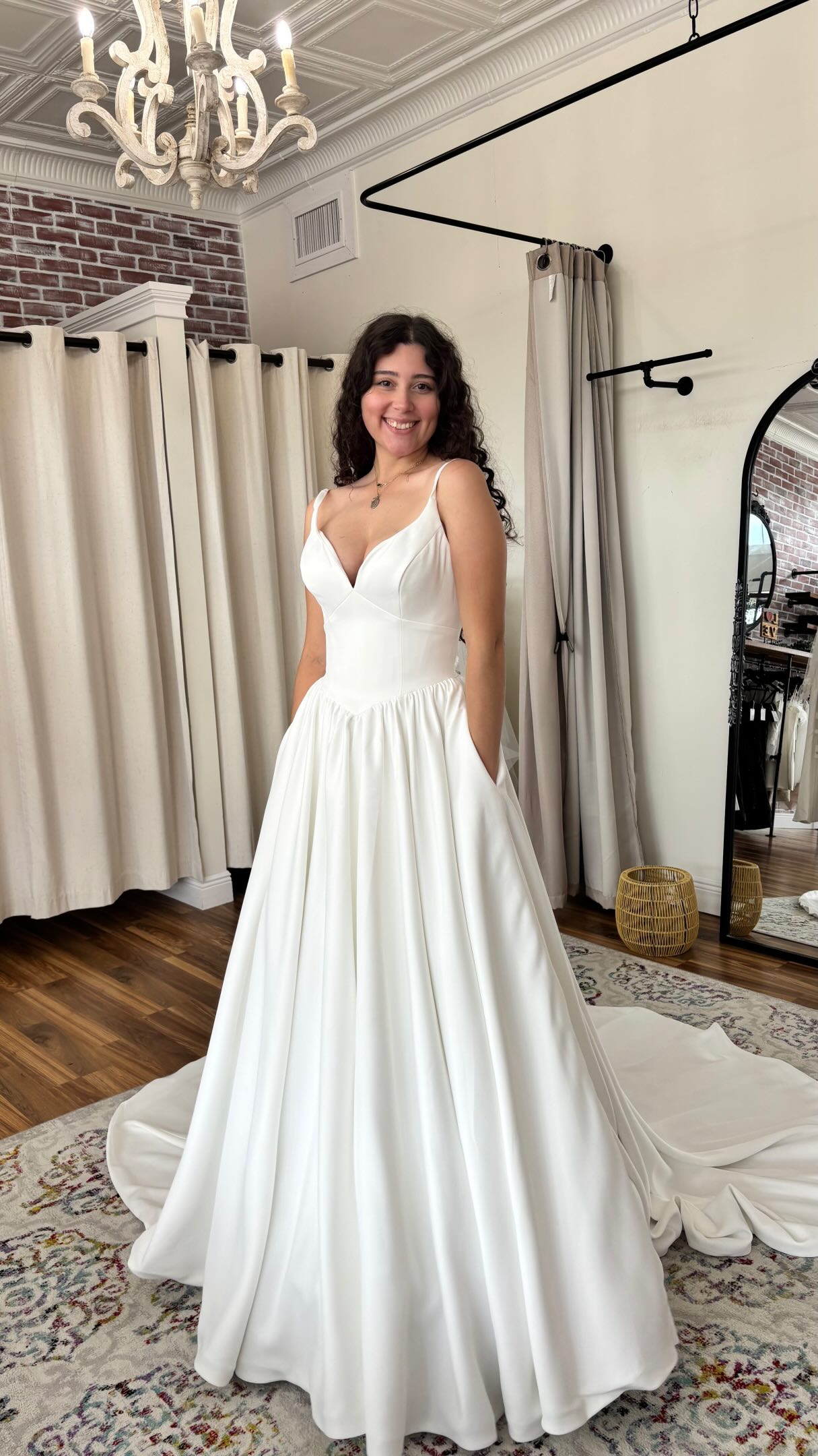 prom dress a line Amarra 88995 Long off the shoulder bows corset Plunging Neckline Gown Color:Malibu Pink Bouquet What Color Shoes to bump_friendly your best CHOICE.