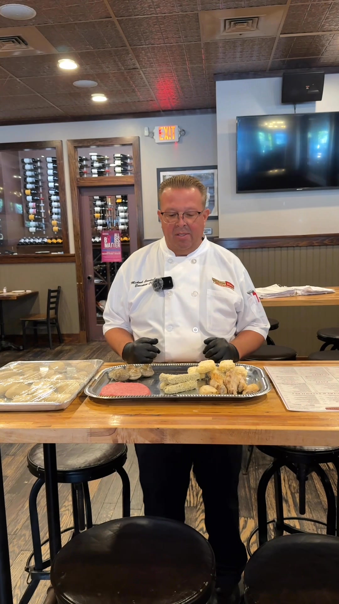 Chef Mike shows off his product and talks about something other than ...