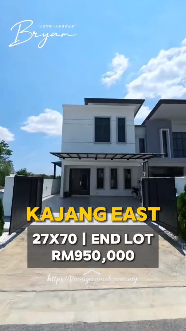 🚨 URGENT SELL | BELOW BANK VALUE 🚨 Kajang East | 2 Storey End Lot 🏡 ...