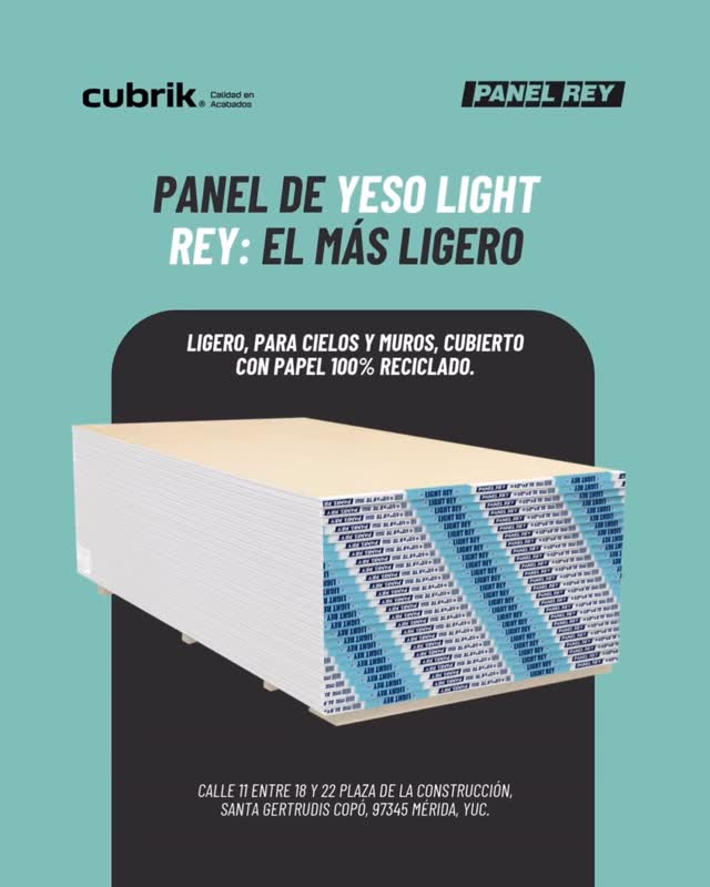 Los paneles de yeso Panel Rey son la base de espacios modernos y ...