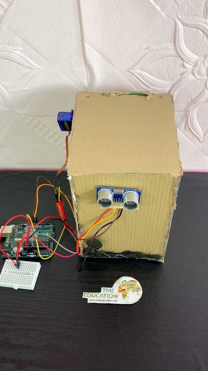 DIY Automatic Trash Can #arduino #engineering #electronics # ...