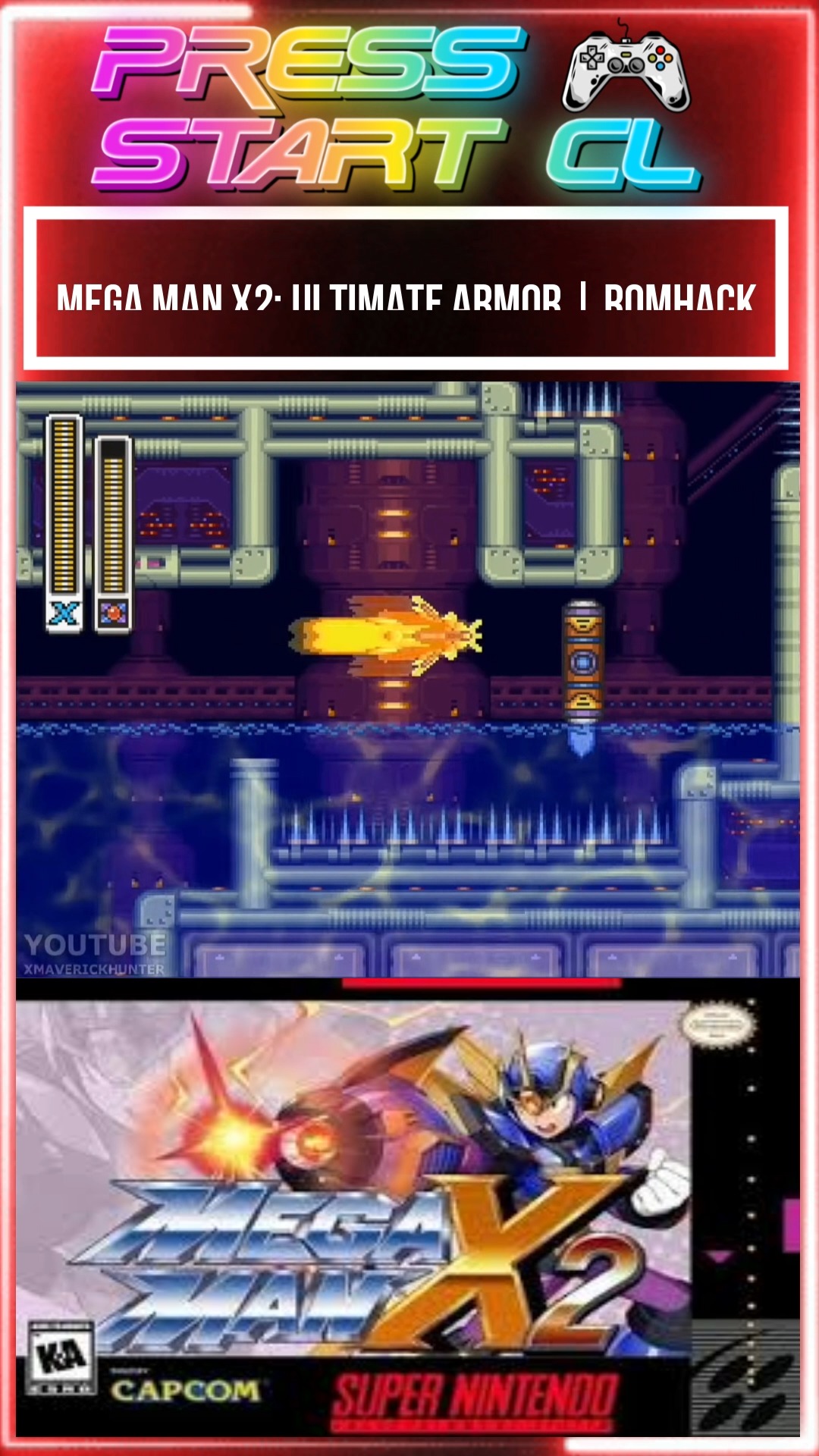 Mega Man X2: Ultimate Armor | Hackrom | All credits to