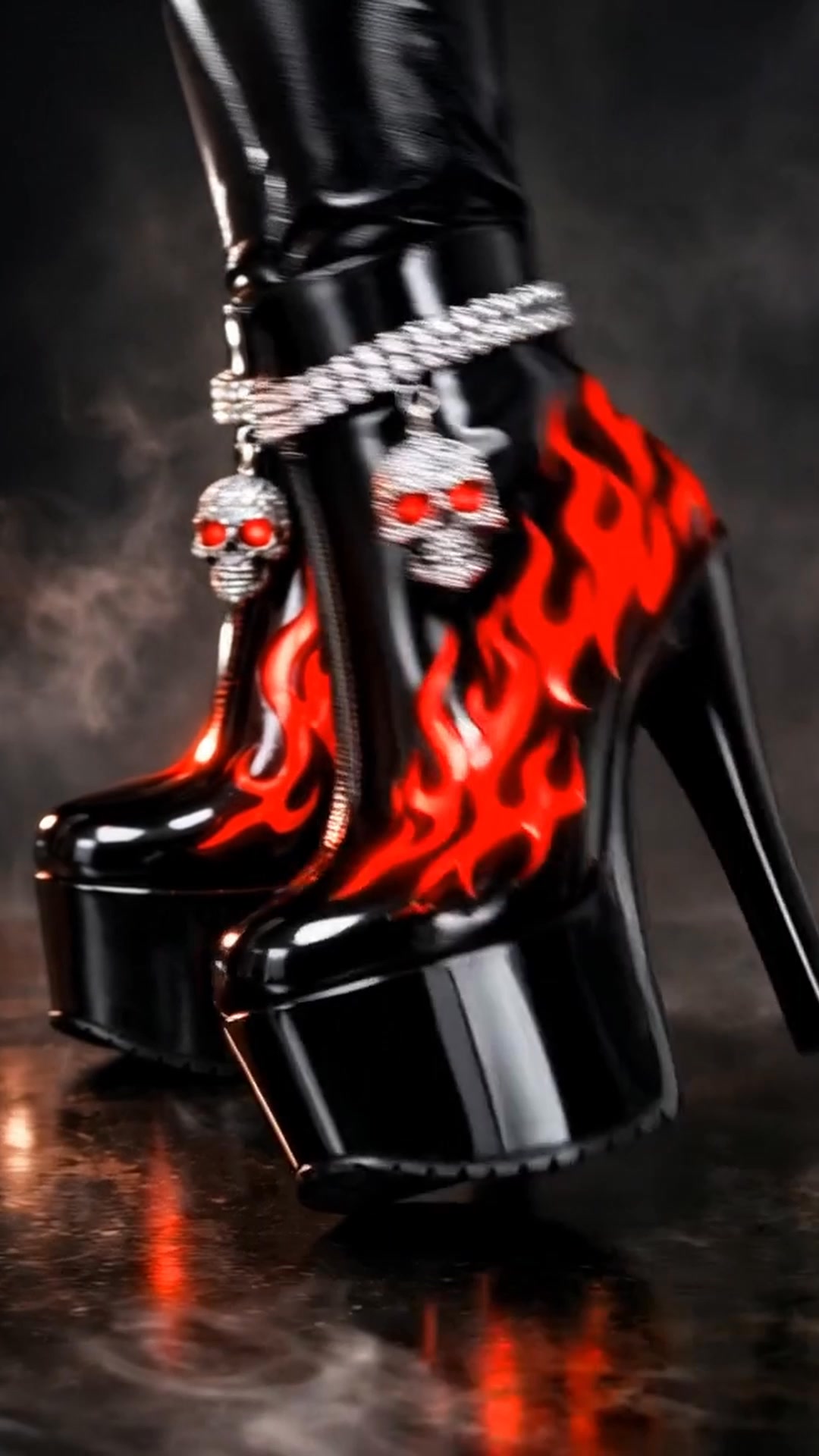 靴 y2k Dark Gothic Flame Western Boots メンズ y2k Dark Gothic Flame Western Boots y2k Dark Gothic Flame