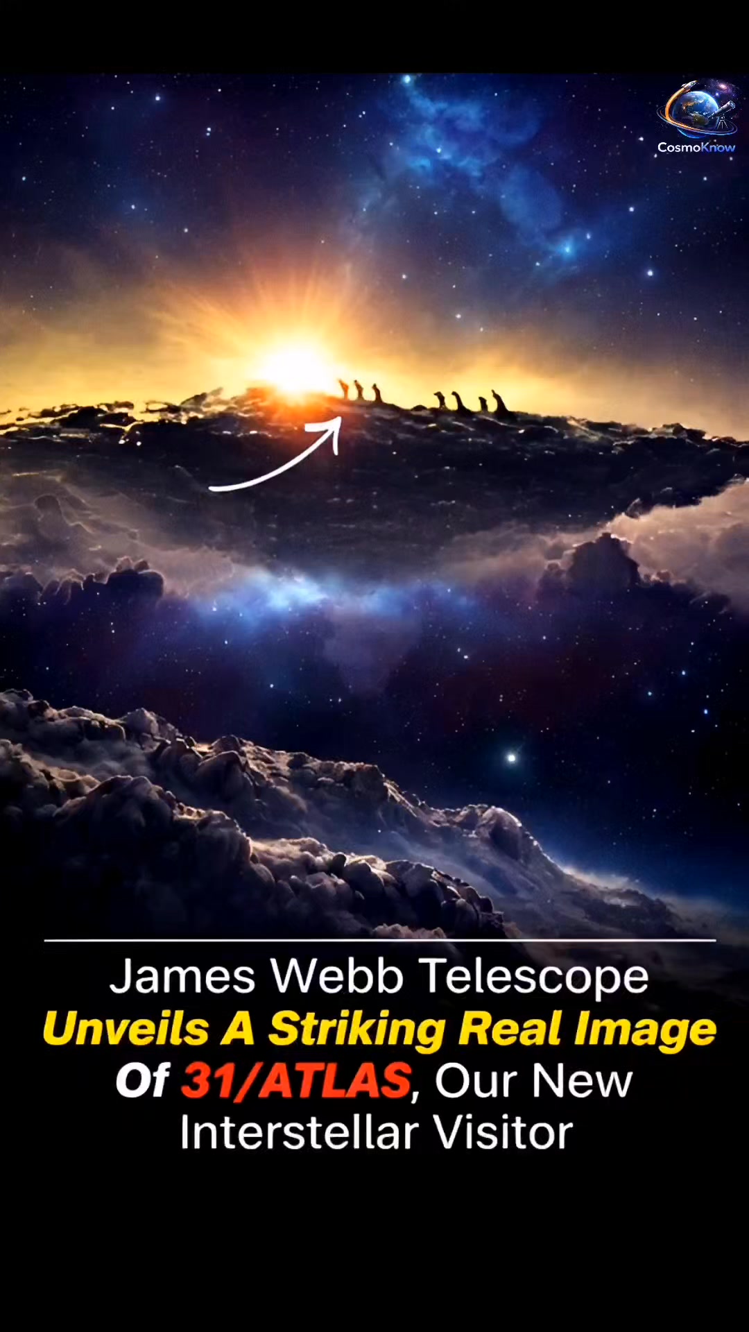 James Webb Telescope just revealed a STRIKING real image of 31/ATLAS ...