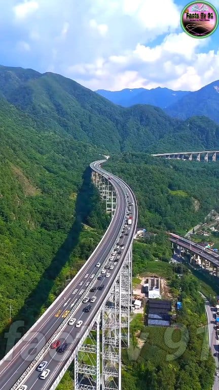 The world's most unique country with tunnels and flying highways 😱🏗️🛣️ ...