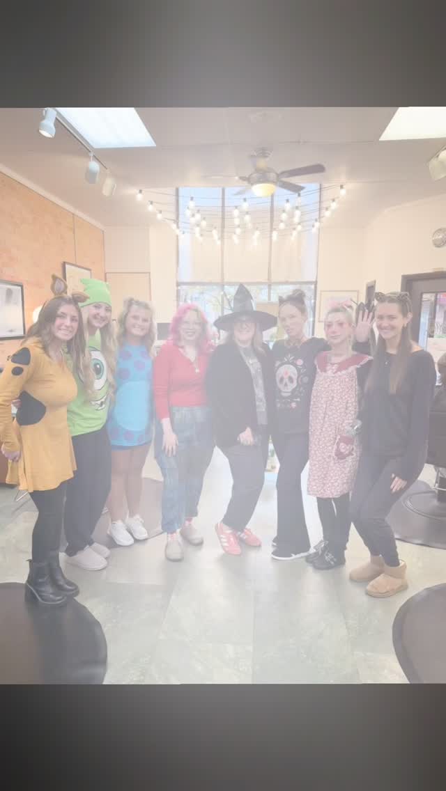 🎃👻🦇A Gallery Halloween Dress Up Day is always a cute look. , Have a safe and fun spooky holiday, Ghoulish Gallery Babes! 🕸️🍁🐈‍⬛, #gallerybg #bgsu #bowlinggreenohio #hallowen | Gallery Salon and Spa