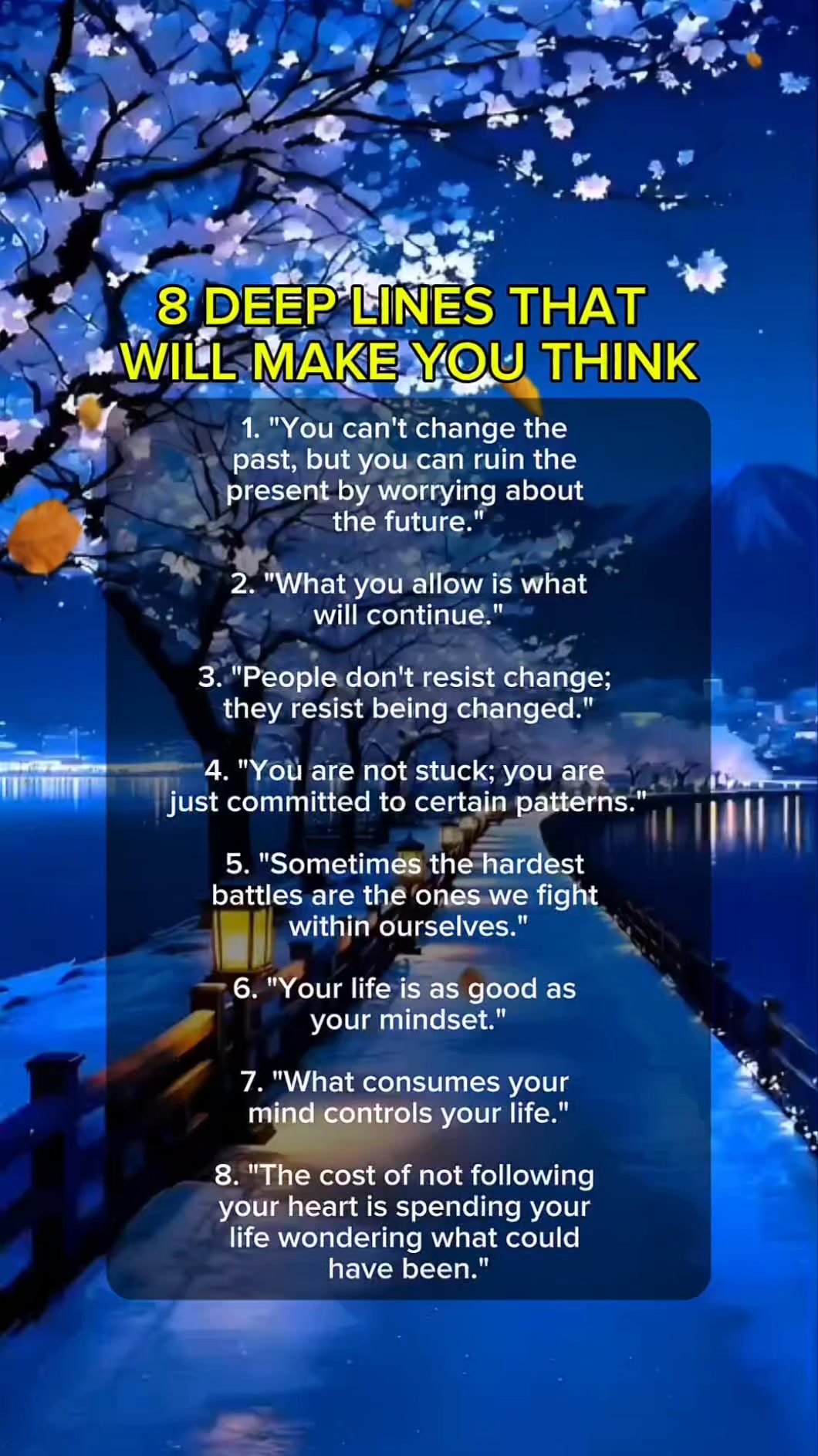 8 Deep Lines That will Make You Think #psychology #motivation # ...