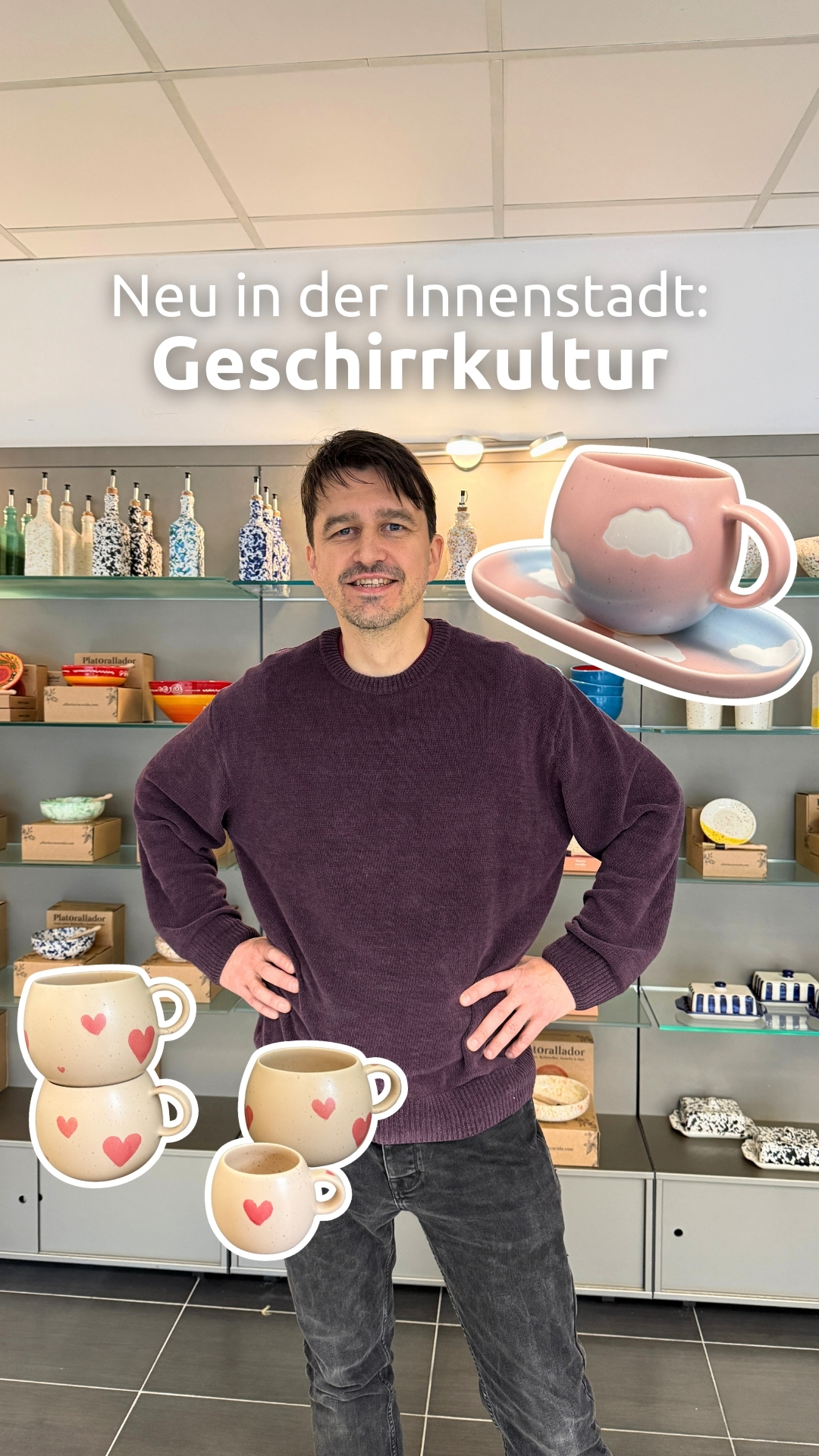 Teller, Tassen, Schüsseln und mehr: Bei Geschirrkultur findest du Keramikgeschirr in vielen Farben und Formen. 🌈 Und fast das Beste daran: Es ist spülmaschinen- und mikrowellengeeignet! 🤩, Hast du das