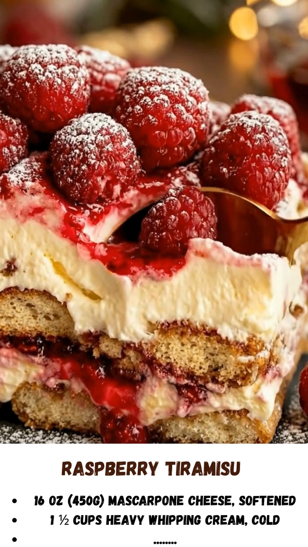 Raspberry Tiramisu: A fresh, fruity twist on the Italian favorite! 🍇☕ ...