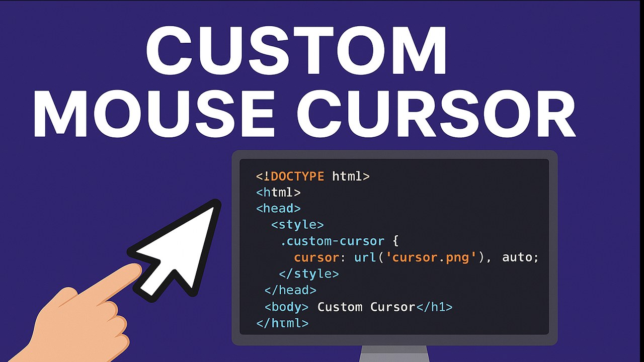 Custom mouse cursor in Javascript and CSS | Codekinda | Facebook