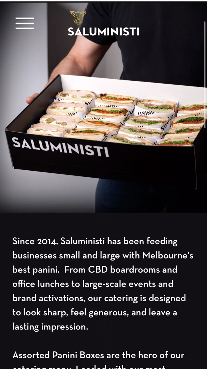 Corporate Catering…. Available to order online now