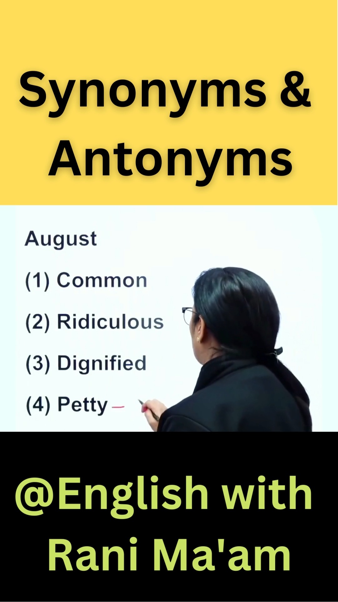 Vocabulary | English With Rani Ma'am #vocabulary #English | English ...
