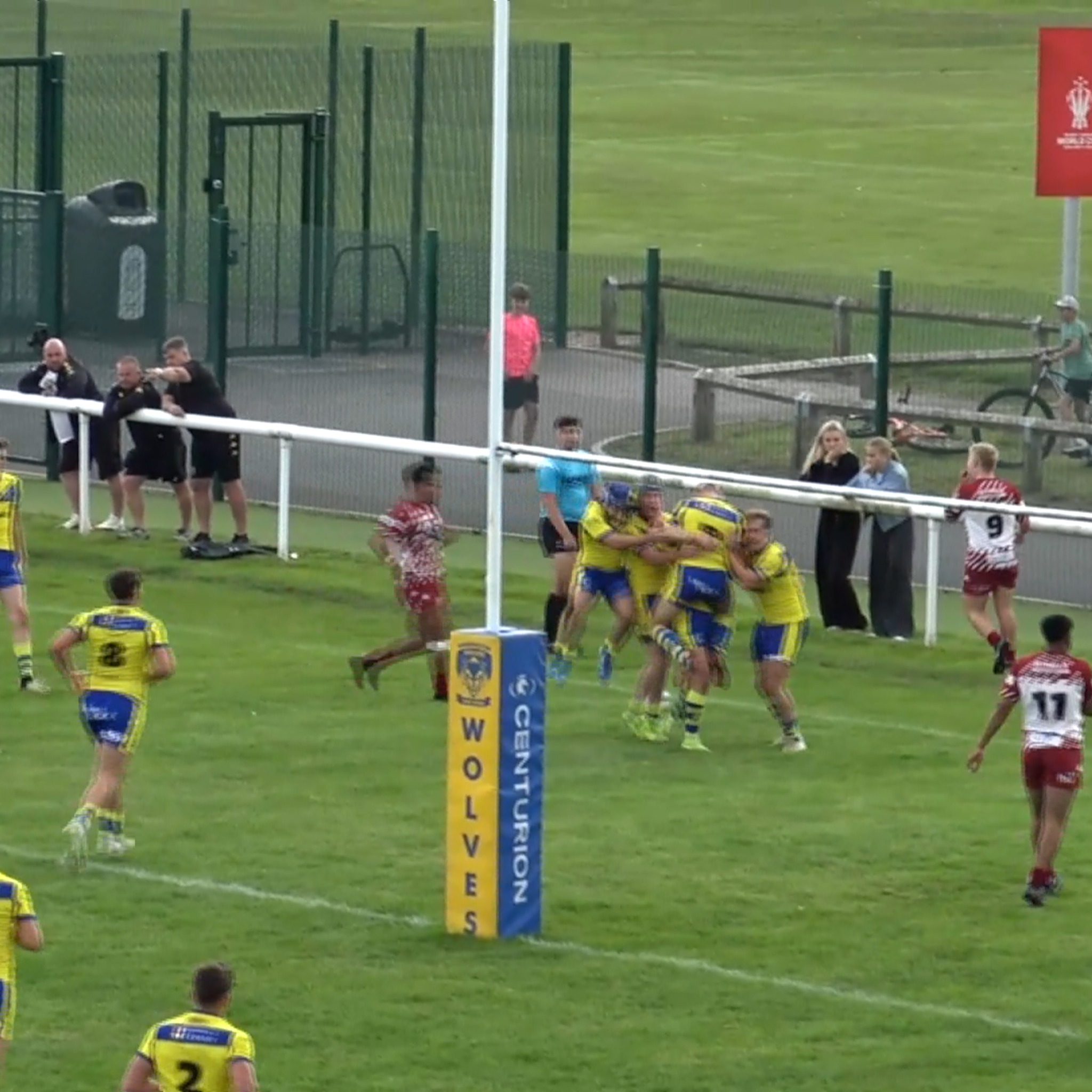 Lachlan Webster with the killer try at the weekend as our Academy lads ...
