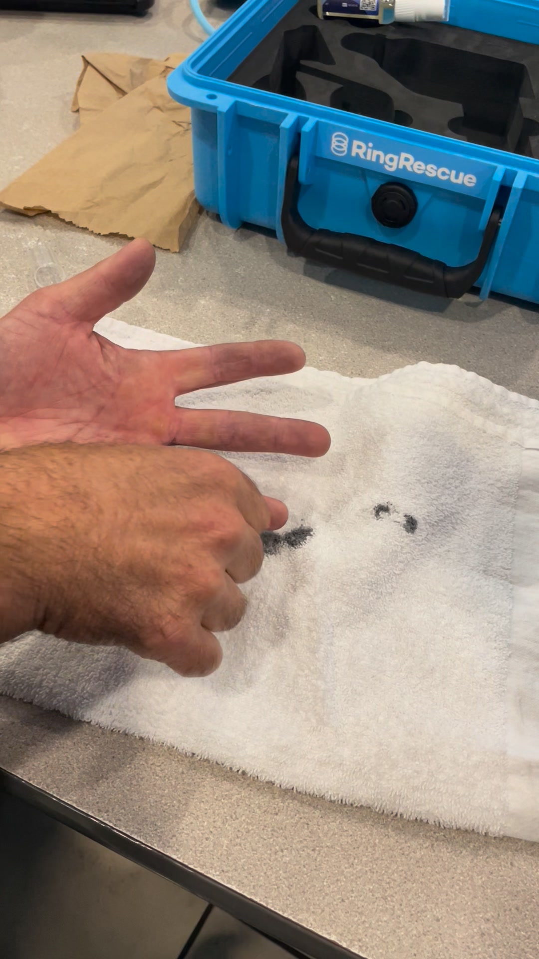 Staying on the cutting edge, crews today were able to use our newest ...