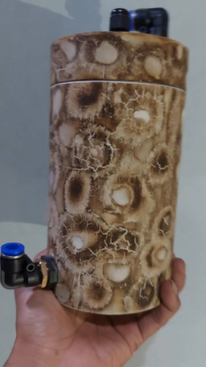 Akibat main api... #canisterdiy #canisterfilter #motifbakar #handmade # ...