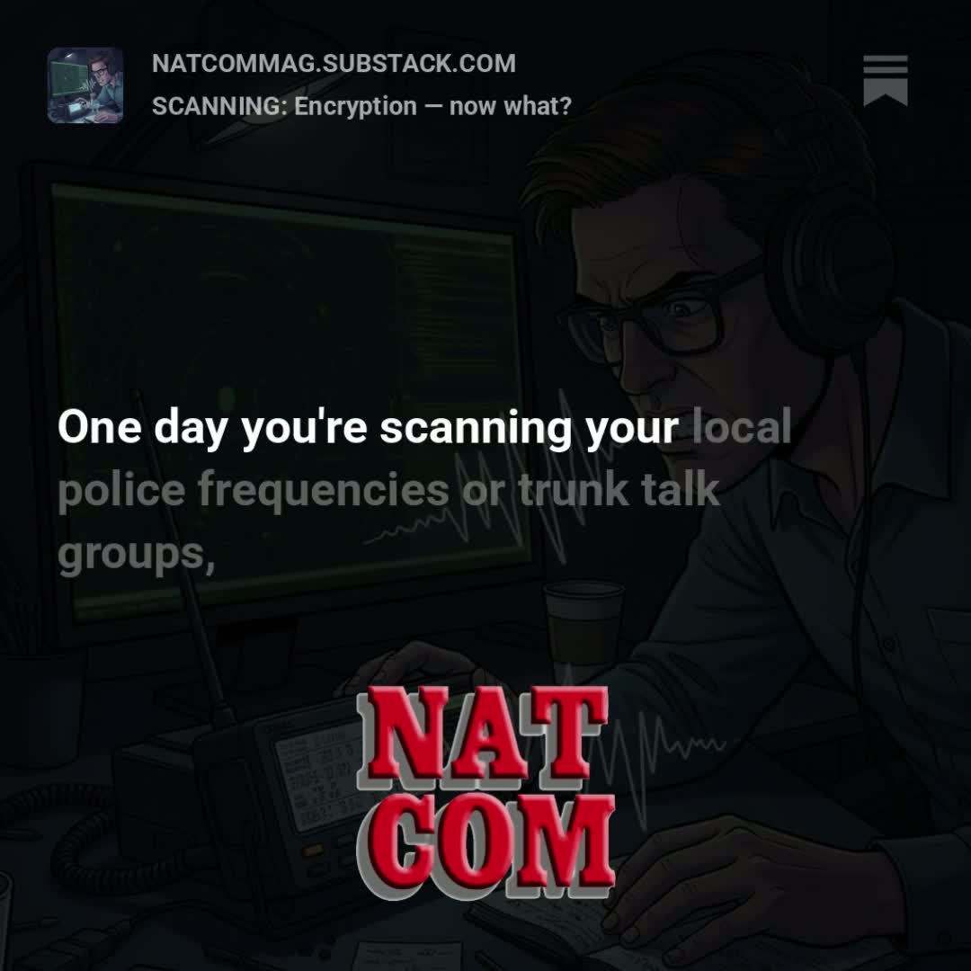 🚨 Don’t stash your #scanner yet! If your local police communications go ...