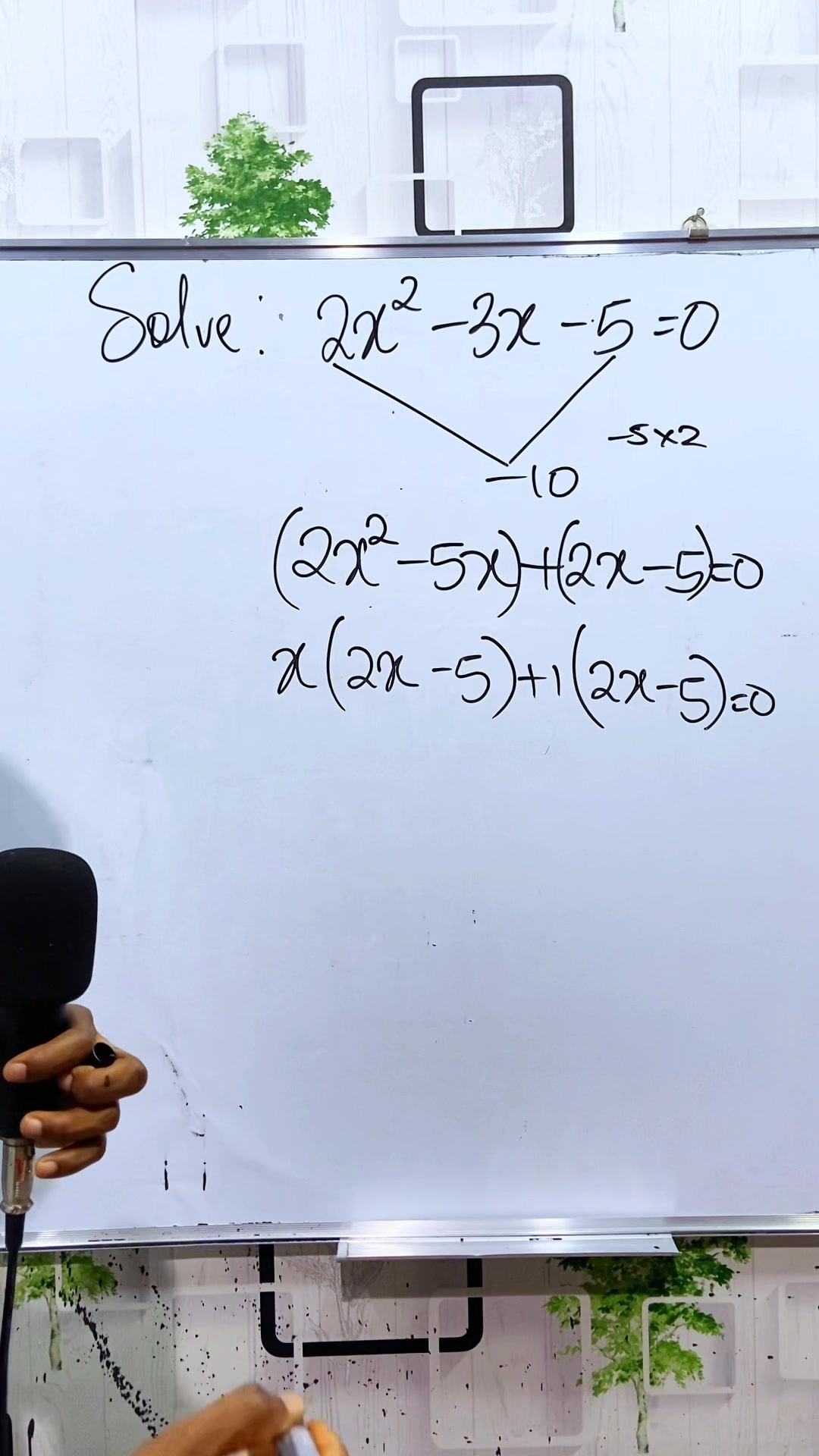Solving quadratic equations by factorization #quadratic