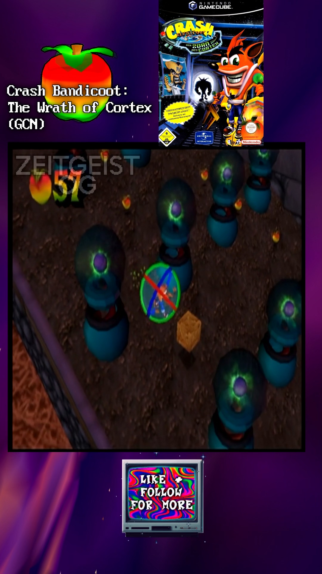 Crash Bandicoot wrath of cortex (GBA/NGC, 2001)