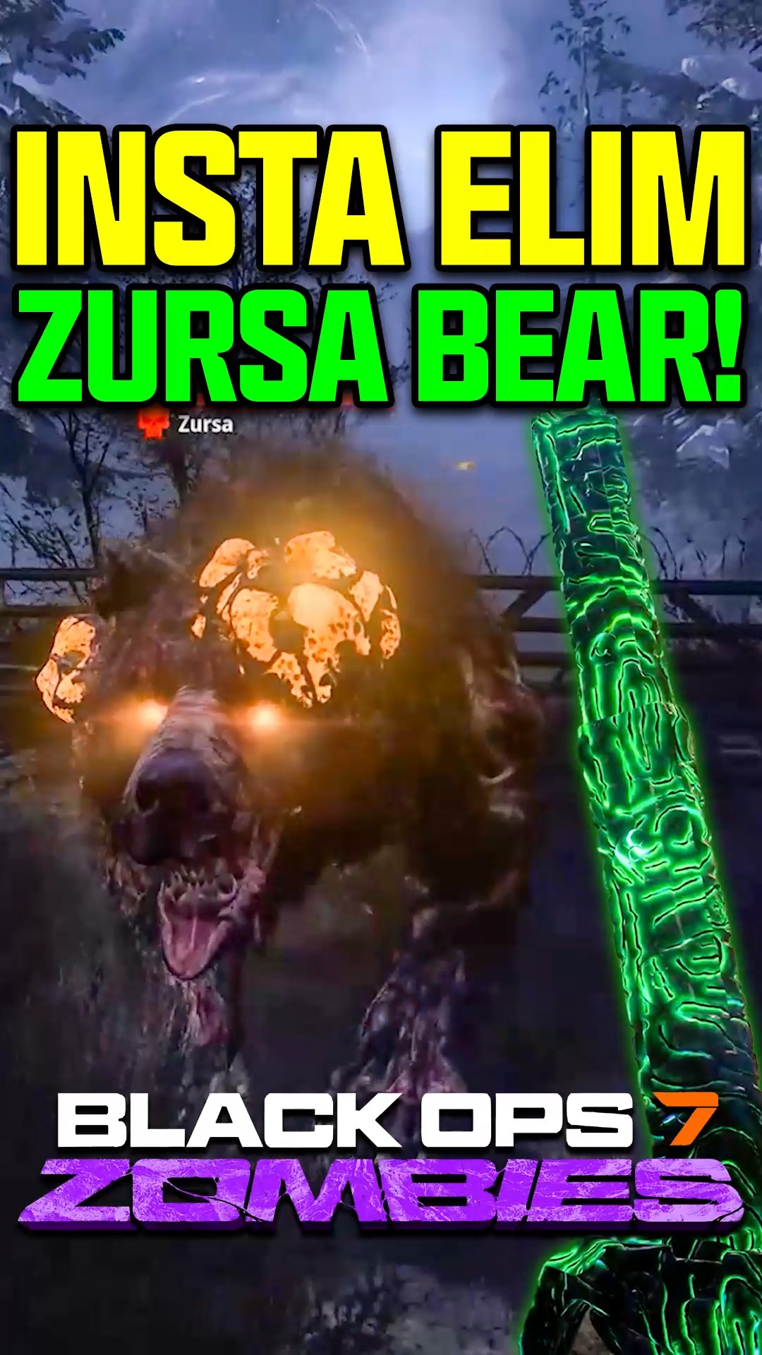 How to ONE SHOT The Zursa Bear in Black Ops 7 Zombies! #bo7zombies # ...