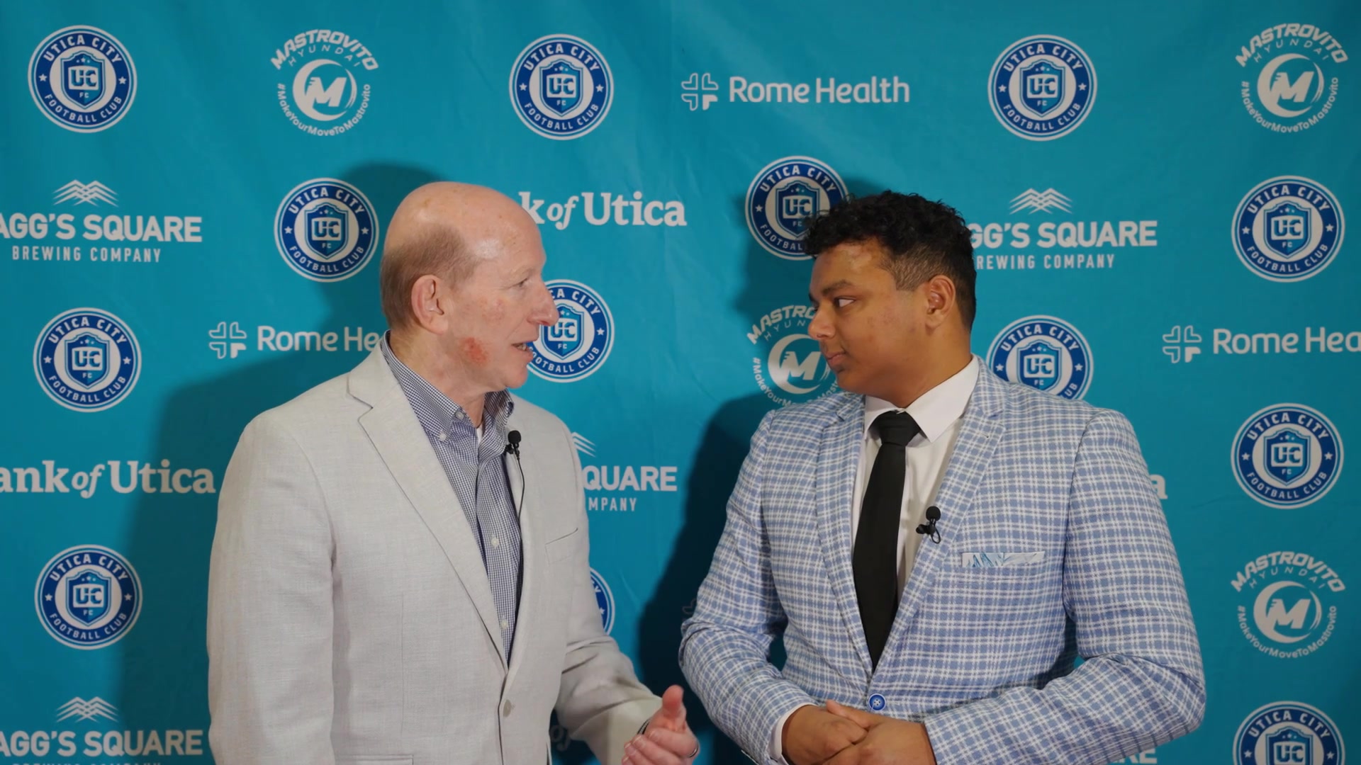 In Utica for halftime, MASL Commissioner Keith Tozer joined Utica City ...