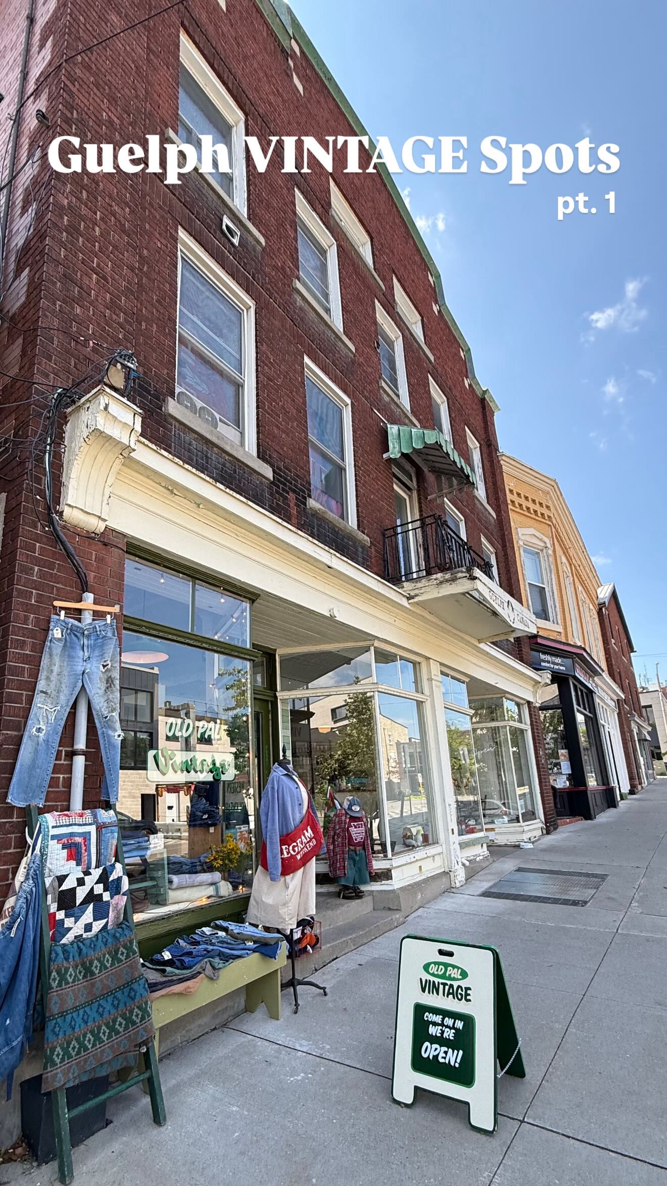 Two very different types of vintage shops, both in Downtown Guelph