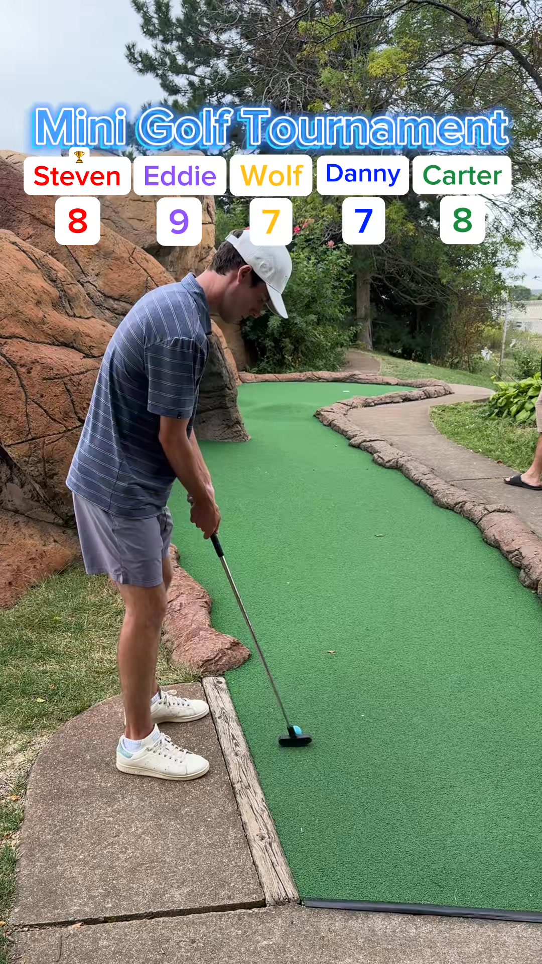Mini Golf Tournament #3 18 holes (Holes 4-6) How long did it take us ...