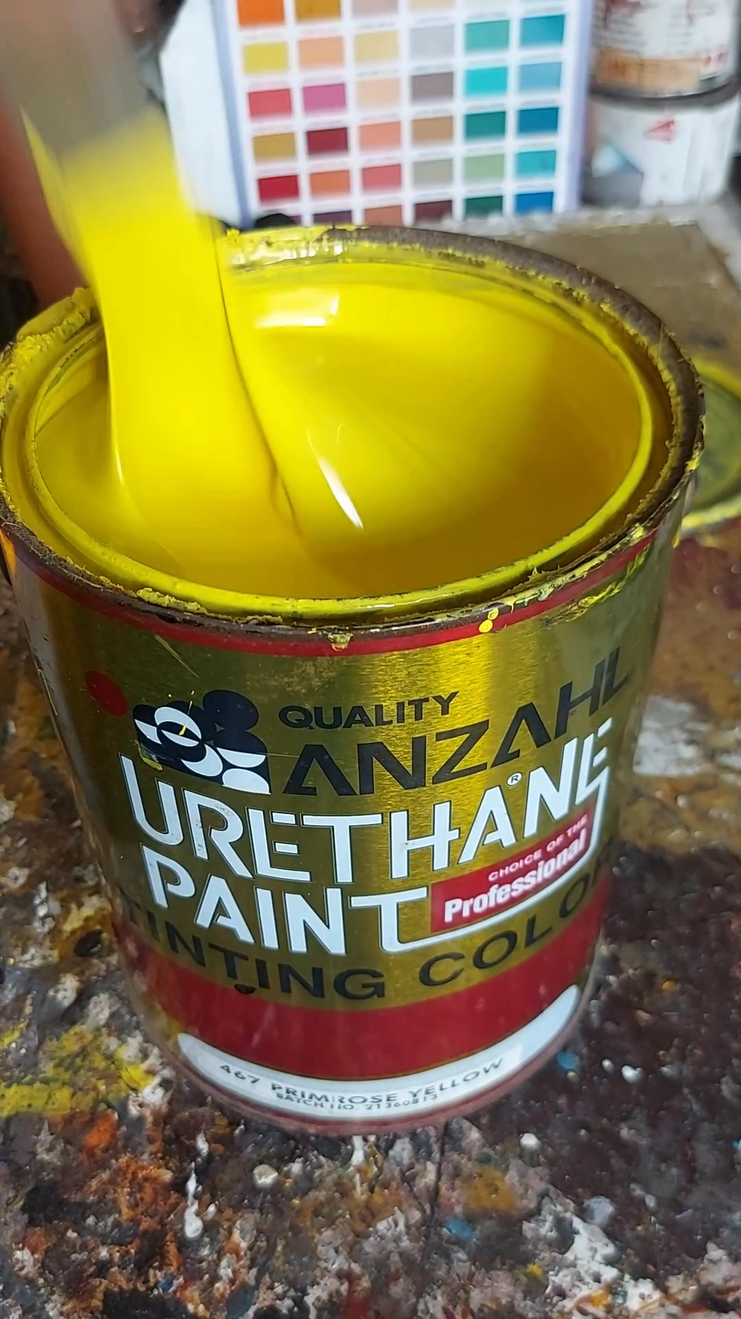 Primerose yellow color anzhal automotive urethane paint # ...