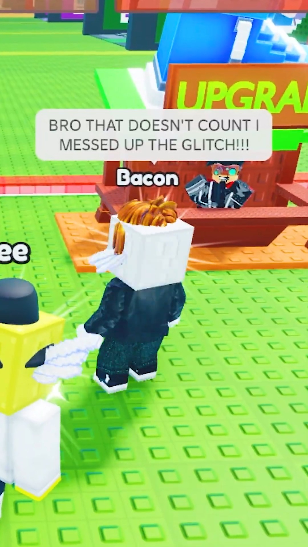 Noob showed new lag glitch in be a lucky block #roblox #reelsvideo