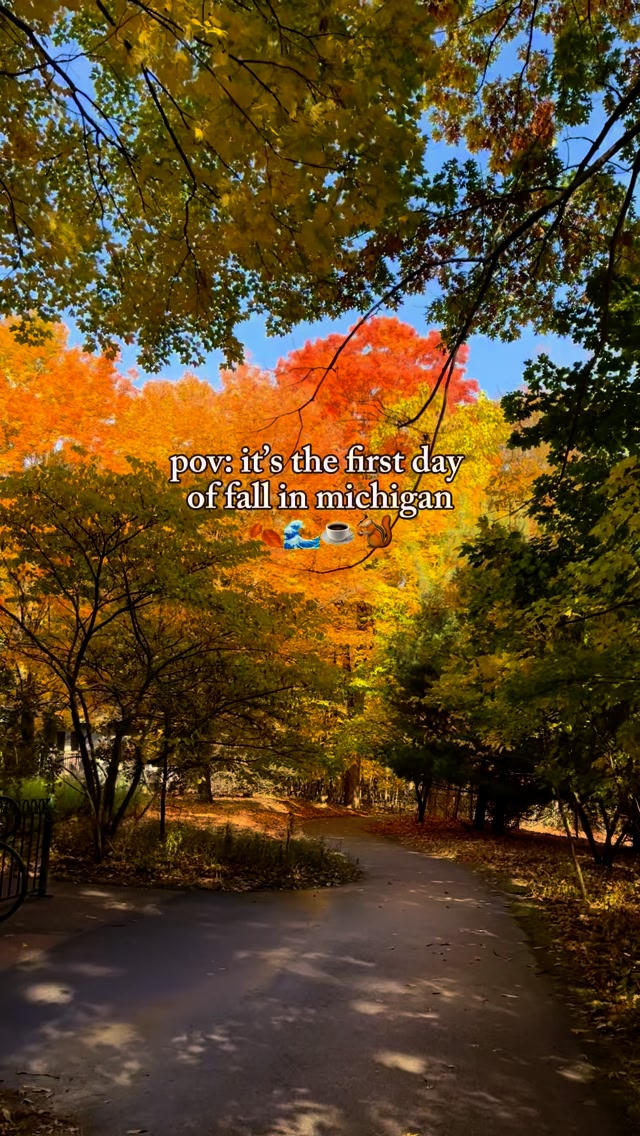 This time of year brings a whole different kind of beauty to Michigan 🍁 ...