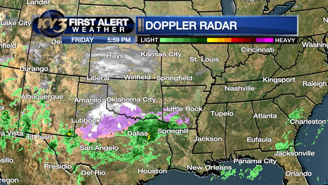 The winter storm is now well underway. Here is the latest progress ...