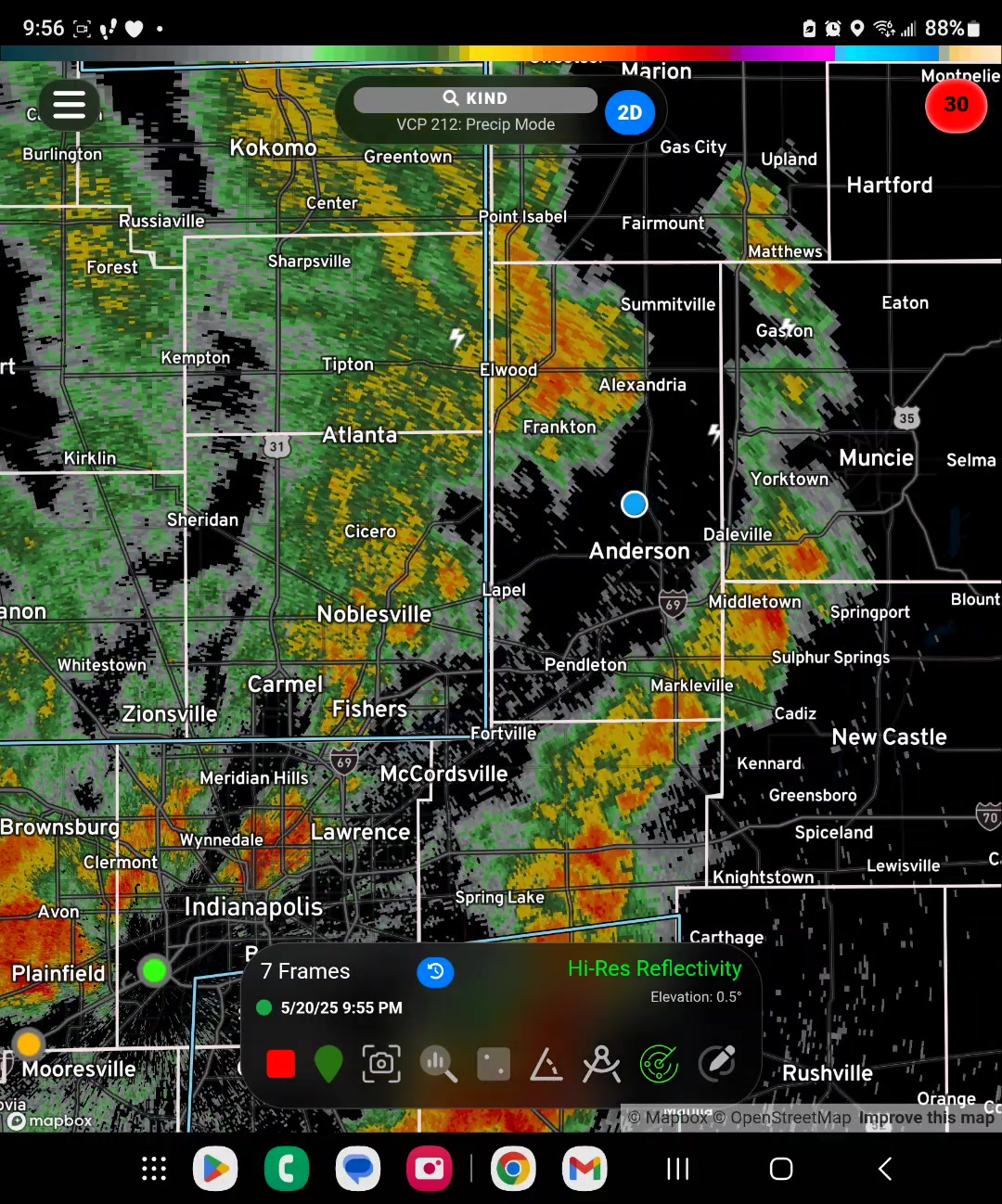 For the first time this storm season, we've been had by the US-31 / I ...