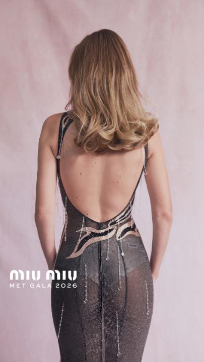 Gigi Hadid gets ready to attend the 2026 Costume Institute Gala celebrating the opening of “Costume Art” at The Metropolitan Museum of Art in New York., #MiuMiu #MiuMiuClub #MetGala | Miu Miu