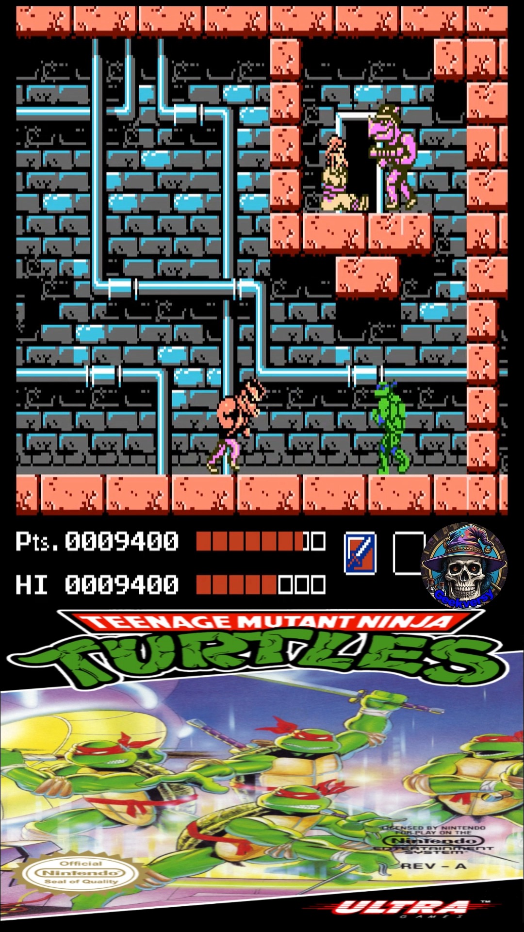 Teenage Mutant Ninja Turtles (NES) - Phase 1 - Boss Bebop