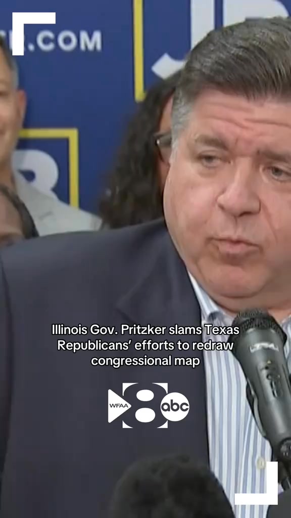 Alongside Texas House Democrats in Chicago, Illinois Governor JB ...
