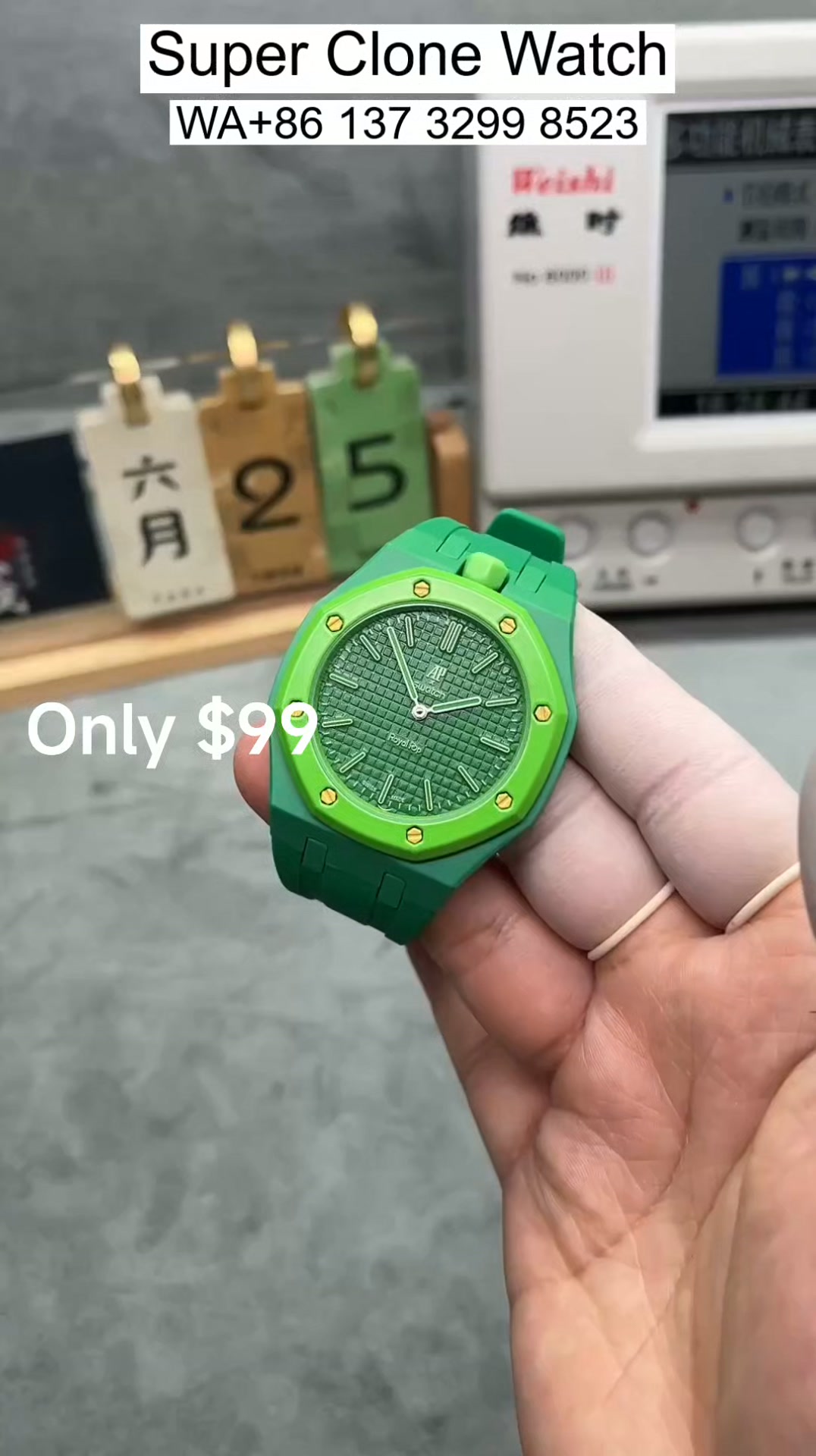 時計 Swatch Audemars Piguet Light Green $99, Your First Audemars Piguet Watch. Swatch x Audemars Piguet