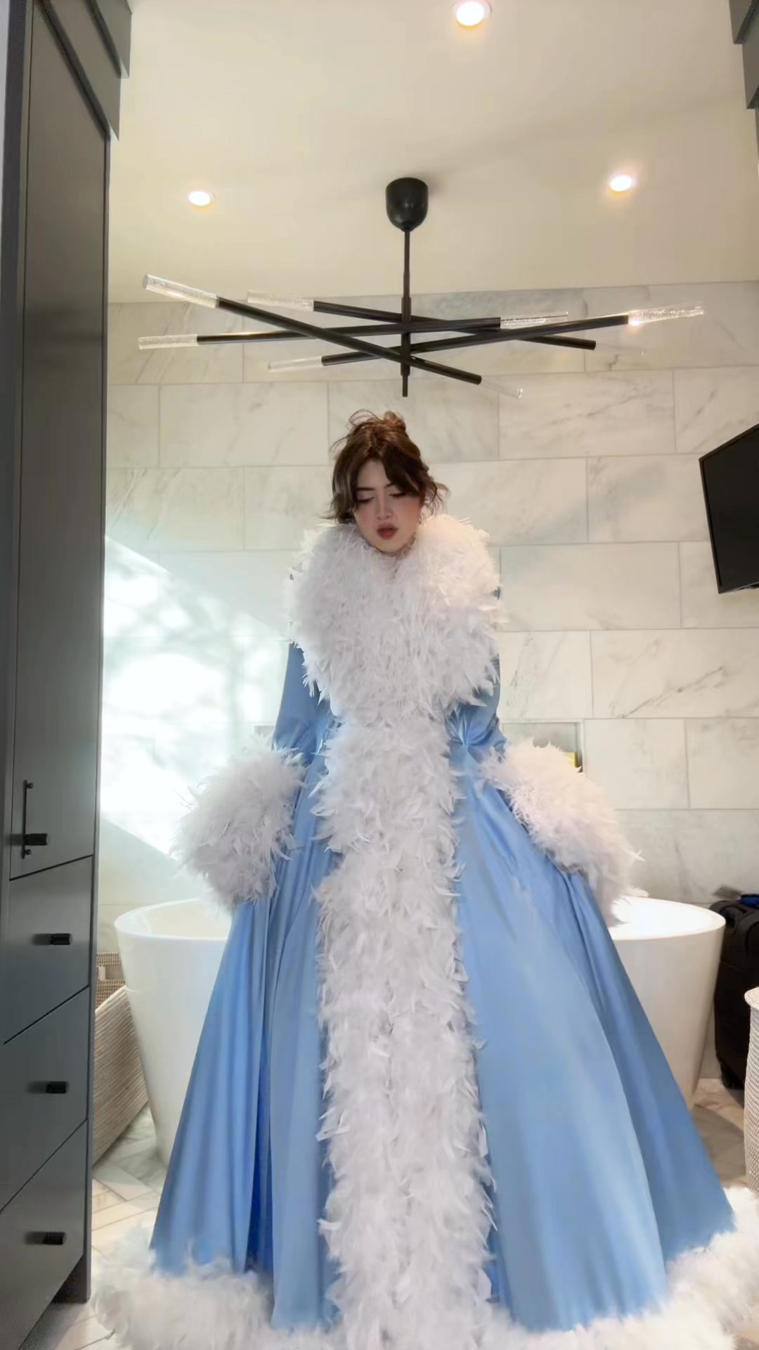 martha may christmas dress Serving realness ❤️🤶🏻 What was your favorite #marthamay outfit??? The blue robe with the fur and the Santa live rent free in my mind! Costume made by me 1 Height How to