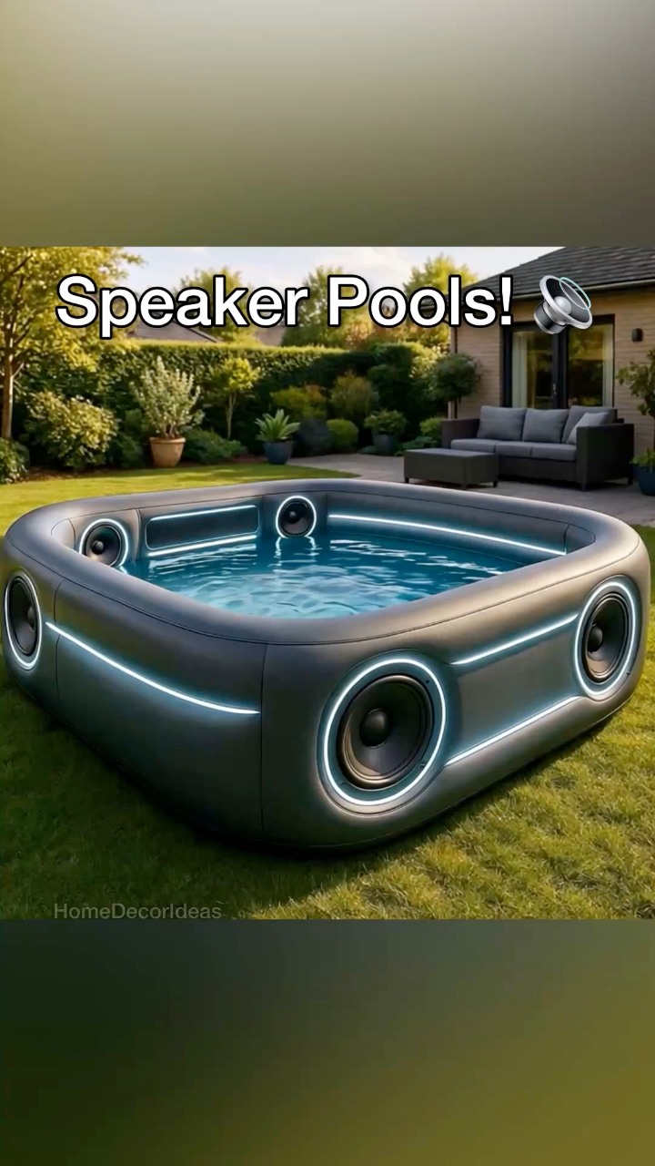 Pools with built in speakers! 😱 | Home Decor Ideas | Facebook