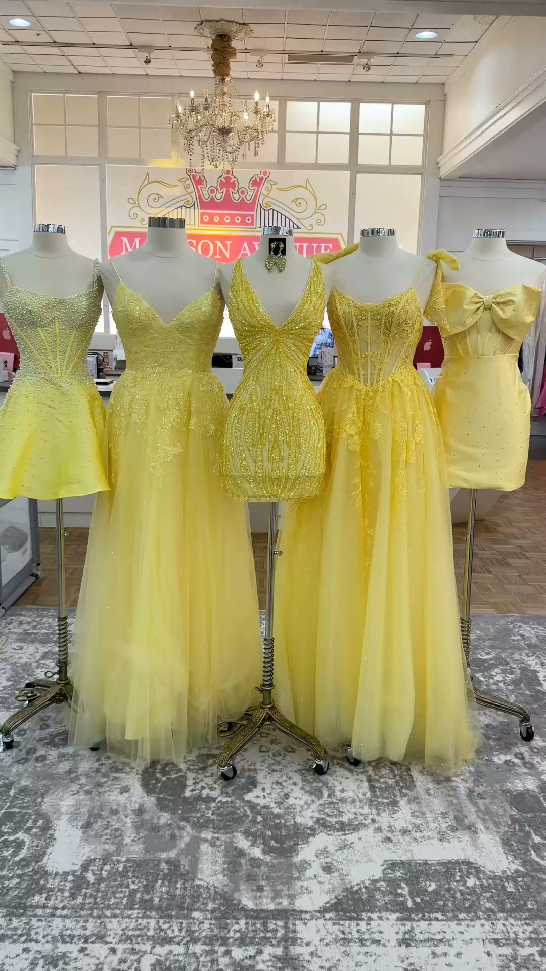 yellow szn is officially open ☀️💛, Madison Avenue Prom & Pageant | Richmond, KY, 💳 layaway available | 📦 shipping available, 📏 shop sizes 00–24 in store, up to size 40 by order | kids &