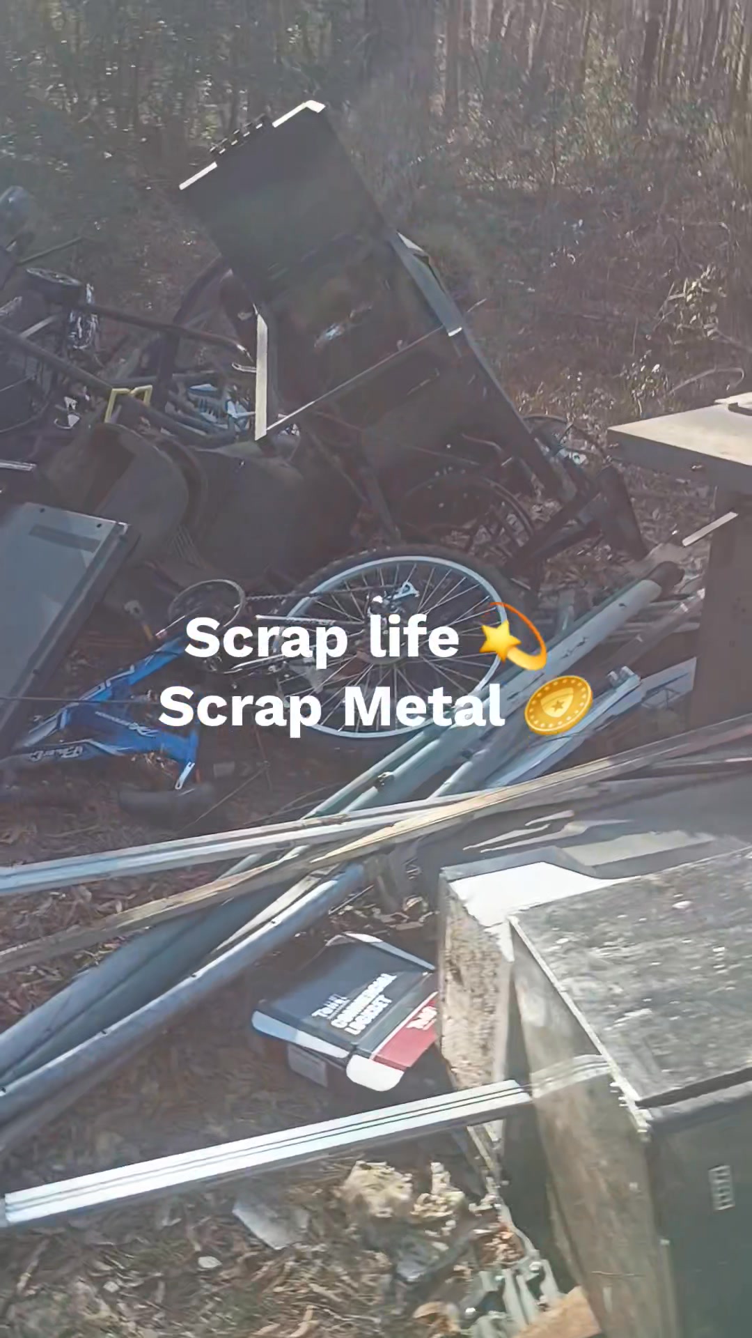 Scrap metal 🪙💫 this is what's back there as of now, motors, wire ...